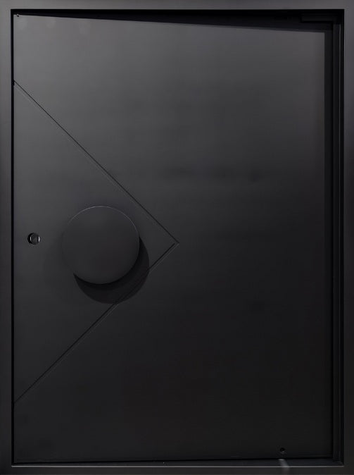Geometric Iron Pivot design Triangular Overlay with Circular Handle Square Top  Model # IWD 1087