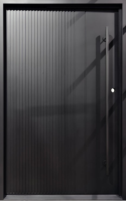 Embossed Solid Steel Pivot design Door  with Textured Groove Design Square Top  Model # IWD 1090