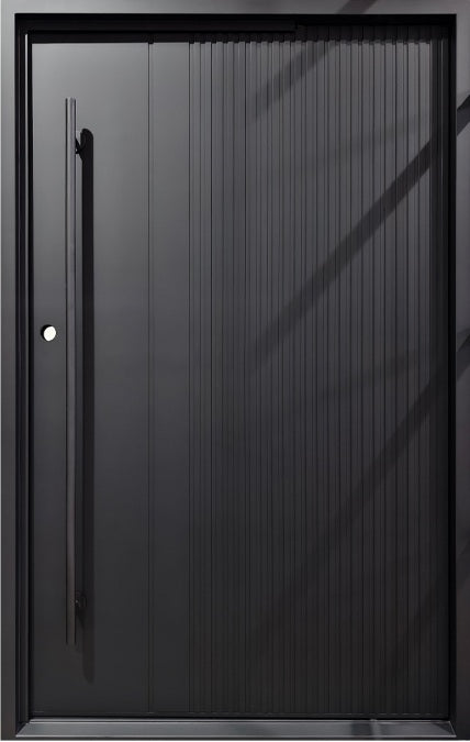 Embossed Solid Steel Pivot design Door  with Textured Groove Design Square Top  Model # IWD 1090