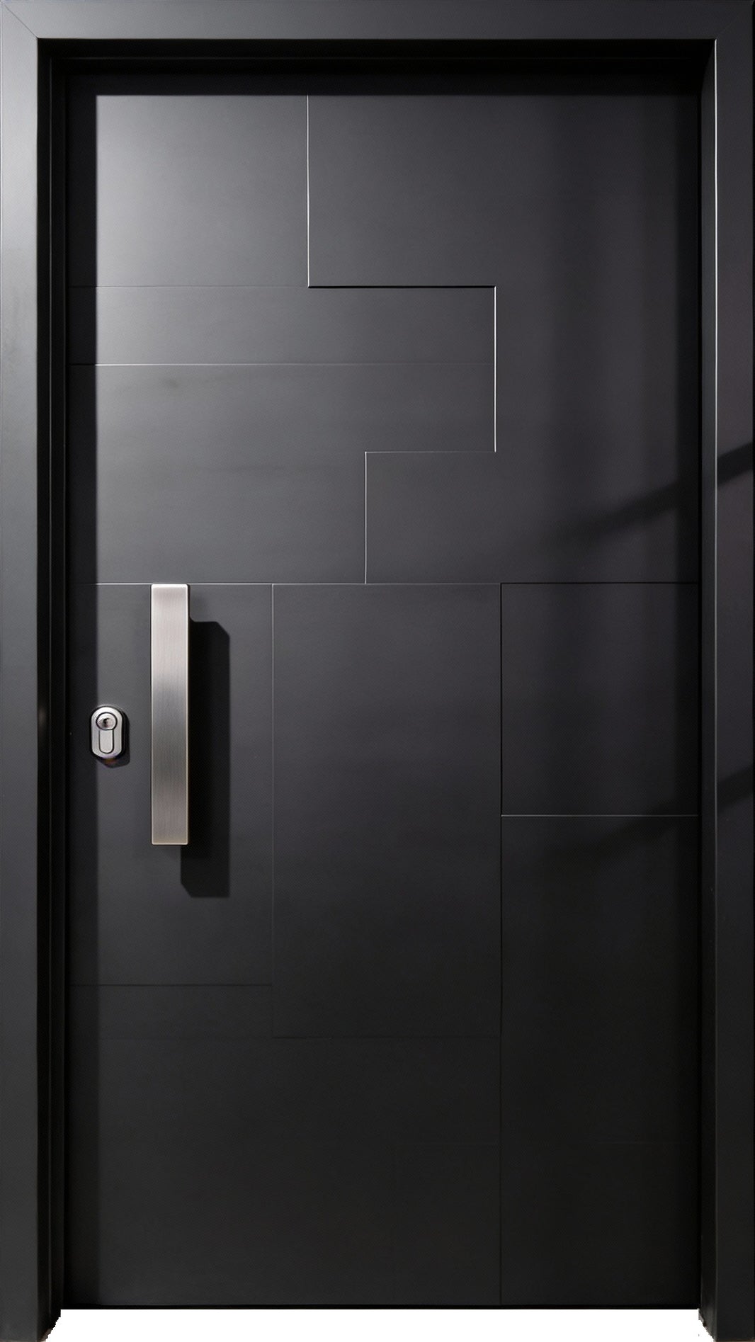 Rectilinear Grid Steel Pivot design Door  Square Top  Model # IWD1092