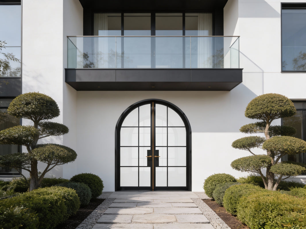 Arch French iron door Design Arch Top Model # IWD1112