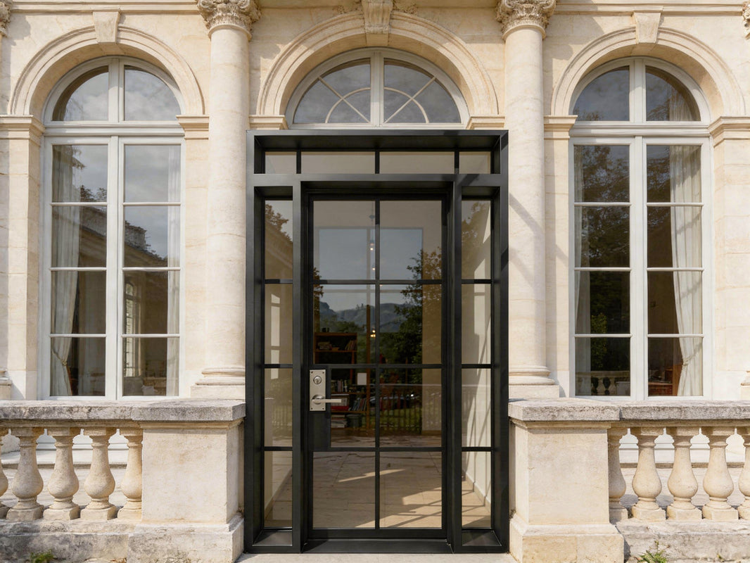French iron door Design Square Top With kickplate Model # IWD1116