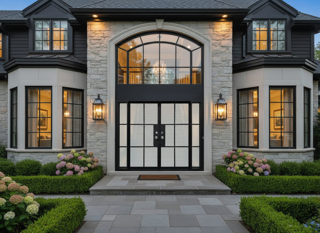 French iron door Design Square Top With kickplate Model # IWD1118