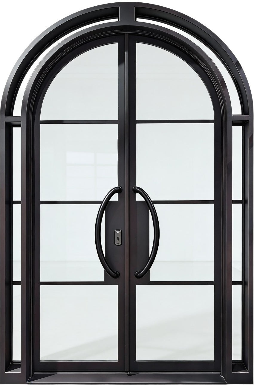 Arch French iron door Design Arch Top Model # IWD1119