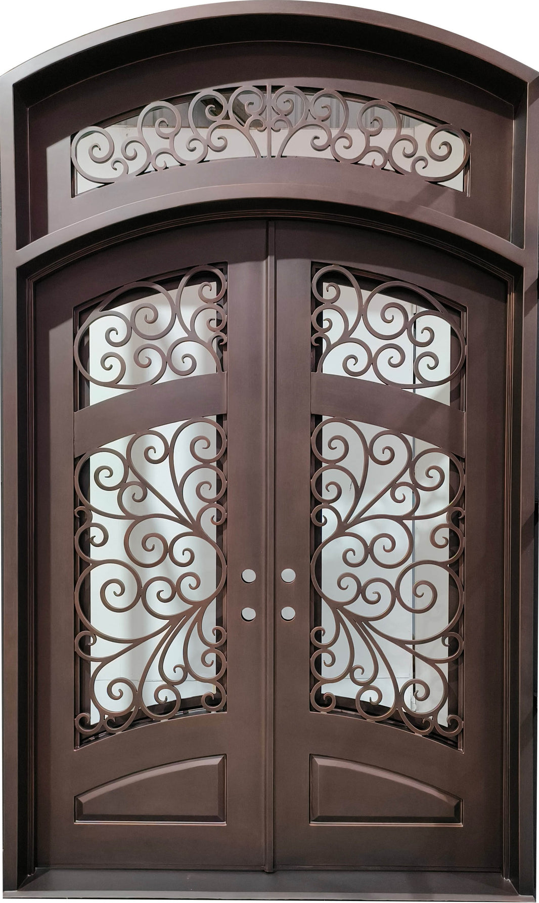 Wrought Design Iron Door | Arched Top With kickplate | Model # IWD 1055