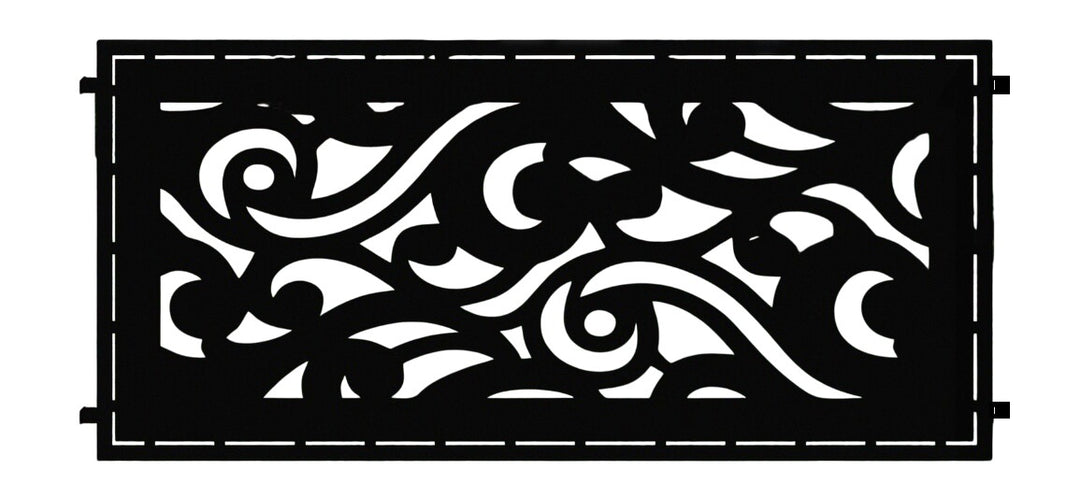 Custom Plasma Cut Fence Panel - High Quality Steel Construction Model # LFP939