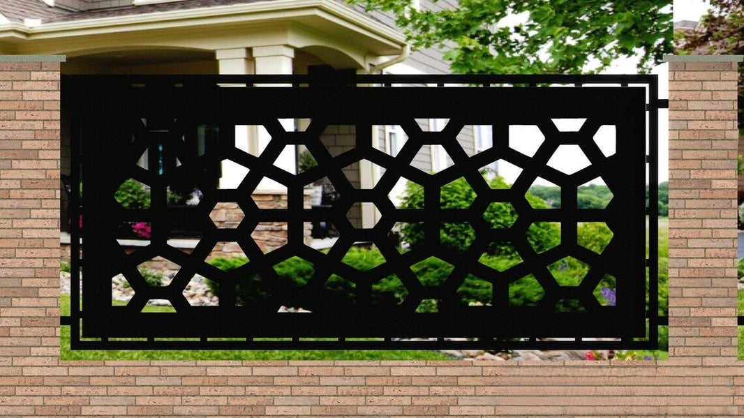 Custom Plasma Cut Fence Panel - High Quality Steel Construction Model # LFP942