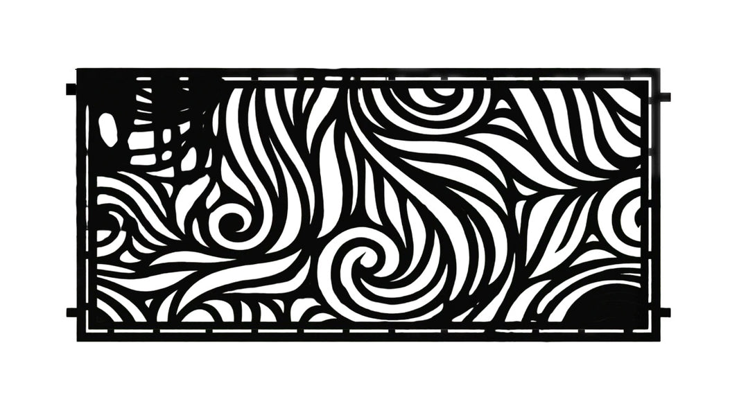 Custom Plasma Cut Fence Panel - High Quality Steel Construction Model # LFP946