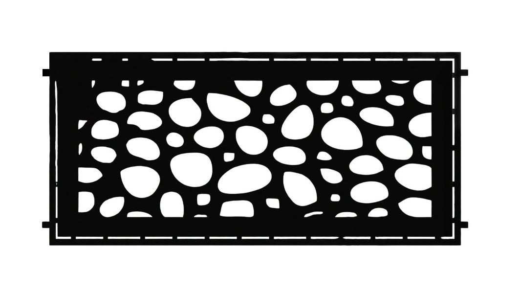 Custom Plasma Cut Fence Panel - High Quality Steel Construction Model # LFP950