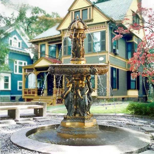 Large Outdoor Garden Antique Bronze Statue Fountain # MSC1228-Taimco