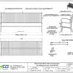 Technical specification sheet and dimension drawing for a Taimco Steel Outdoor Bench with Curved Armrests, Model MB-180, showing front, side, and detail views with measurements, materials, and seating dimensions.
