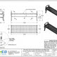 Technical drawing and specification sheet for a decorative cast iron style outdoor park seating bench, showing front, side, top, and detail views with dimensions, plus a material and finish table and the Taimco logo.