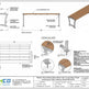 Technical specification sheet and elevation drawing for the Taimco Model MB190-EB outdoor bench, showing front elevation, left elevation, top view, detail callouts, and finish options on a white background.
