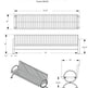 Metal Bench Aluminum Frame Cast & Steel Slat Seating | Model MB198-Taimco