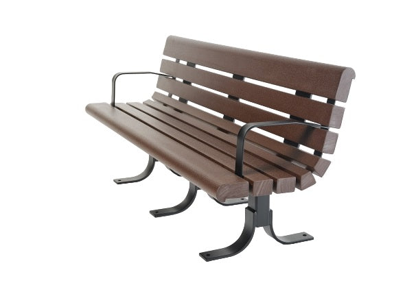 Wood Bench With Steel Tube Legs and Feet | Model MB212