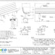 Technical specification sheet and assembly diagram for a Traimco outdoor wood-clad park bench with heavy-duty steel frame, showing line drawings, dimensions, notes, and safety information.
