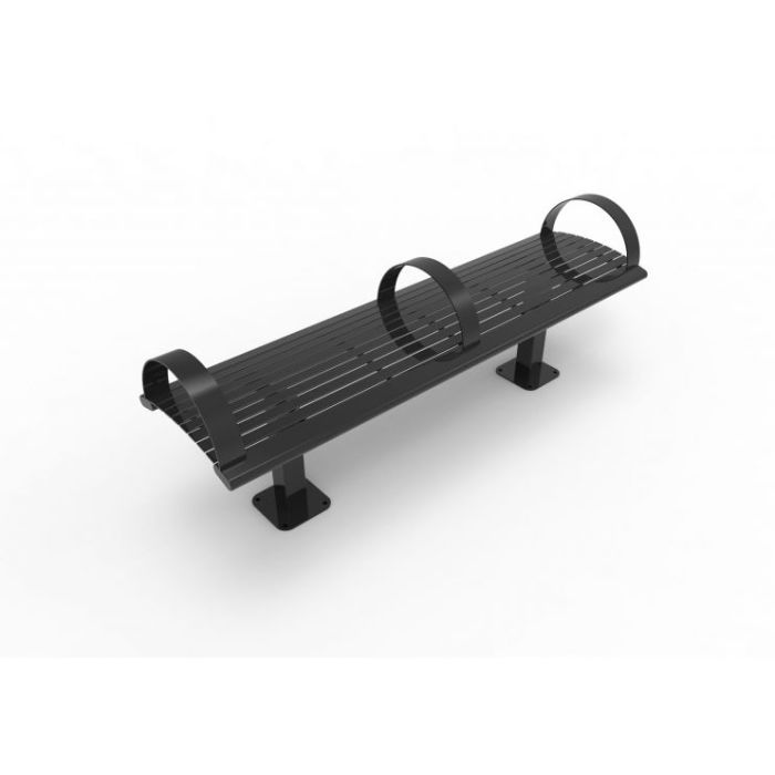 Metal Bench With Steel Tube Legs and Feet - Backless | Model MB210