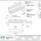 Technical drawing and specification sheet for a modern wood slat bench with a brushed steel frame, showing front, bottom, and section views with dimensions and material notes on a white background.