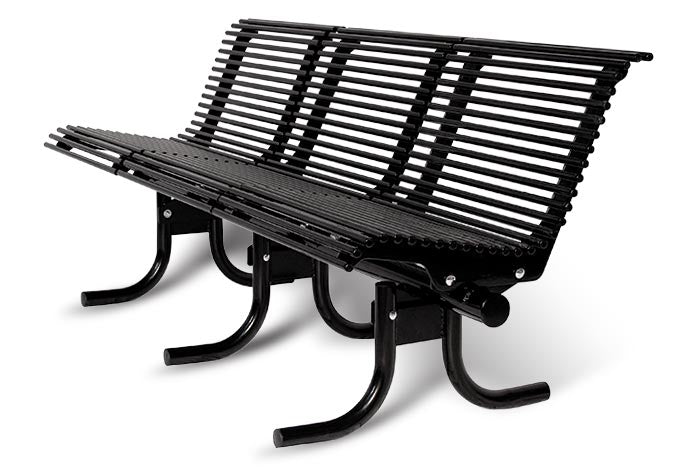 Palmetto Bench Steel Top and Back Steel Slat | Model MB211