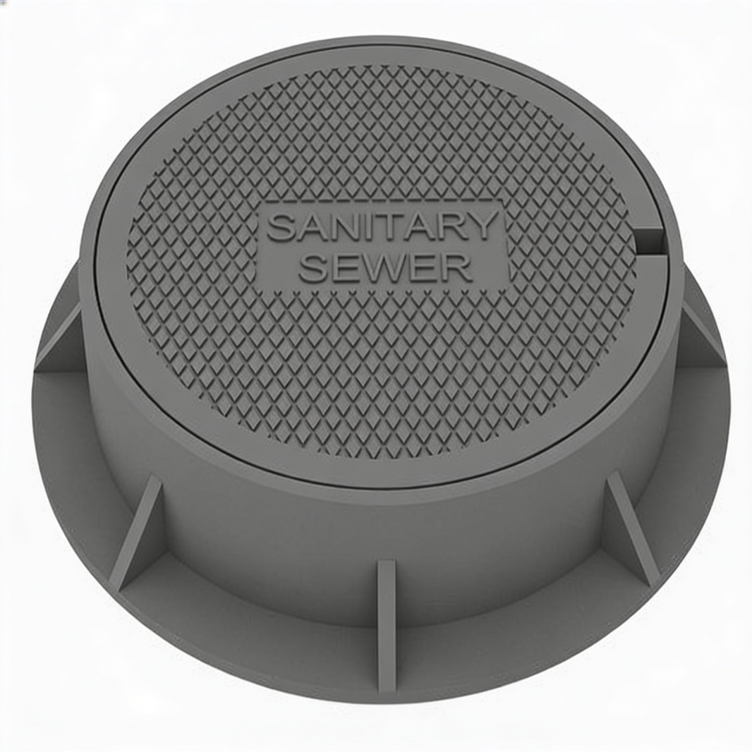 Round Manhole Cover and Frame Gray Iron Model # MH150