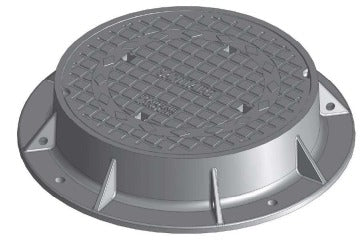 Round Manhole Cover and Frame Gray Iron Model # MH162