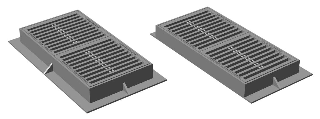 Catch Basin Manhole Cover and Frame Gray Iron Model # MH186