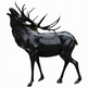 Black deer statue on a white background
Corporate offices, reception areas, and executive spaces