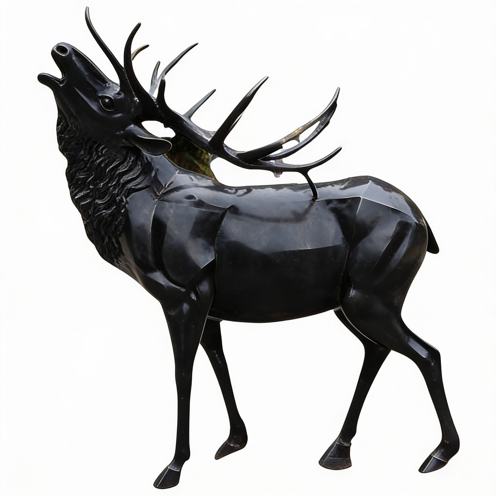 Black deer statue on a white background
Corporate offices, reception areas, and executive spaces