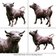 Four different poses of a bronze bull statue on a white background
Business environments emphasizing resilience and forward momentum