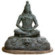 Bronze statue of a seated figure on a lion with intricate details
Bronze meditative Shiva statue seated cross‑legged on a lion‑face pedestal