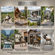 Collage of bronze moose sculptures in various settings with text indicating their use cases.