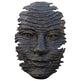 Decorative mask with textured surface on a white background