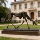 Open‑frame bronze horse sculpture emphasizing abstract form, negative space, and artistic motion
