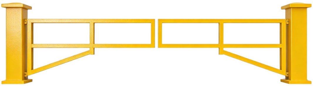 Manual Swing H-Series Tubular Galvanized Steel Double and Single Barrier Gate | Made in Canada– Model # MSG887