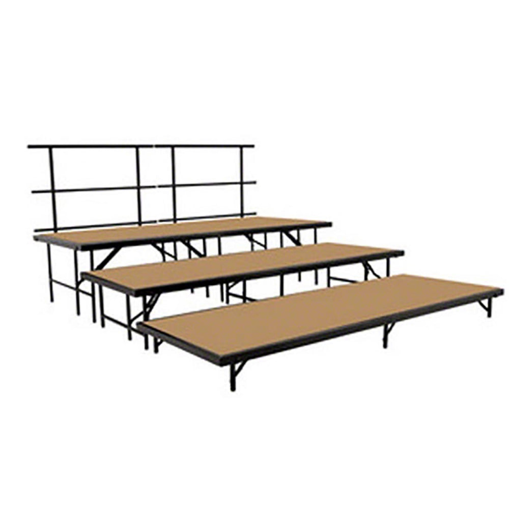 National Public Seated Choral Riser System 3 Tier - Hard Board Tier Deep 36" - Model NPSHB36-Taimco