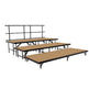 National Public Seated Choral Riser System 3 Tier - Hard Board Tier Deep 48" - Model NPSHB48-Taimco