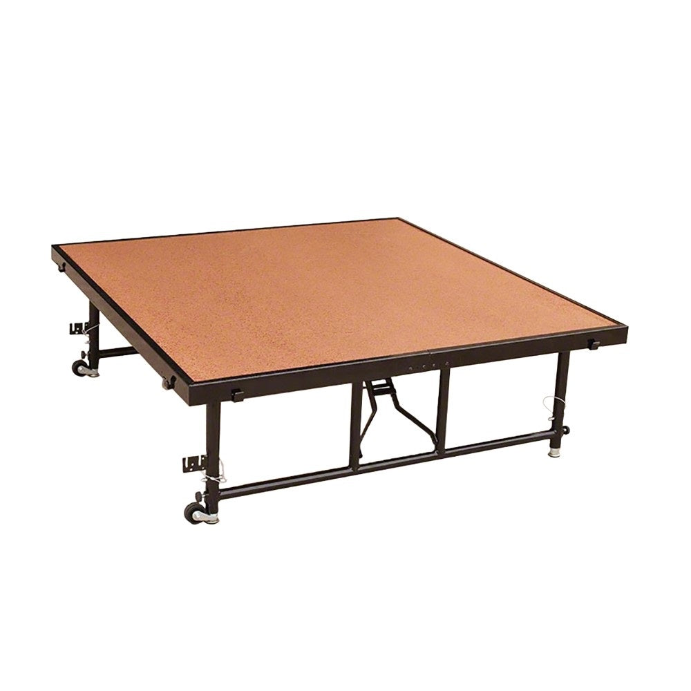 School Stage Platform 4' x 4' Feet Portable Adjustable Height 16" to 32" Model NPSHBSTF44