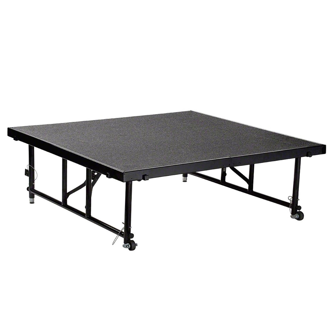 School Stage Platform 4' x 4' Feet Portable Adjustable Height 16" to 32" Model NPSHBSTF44