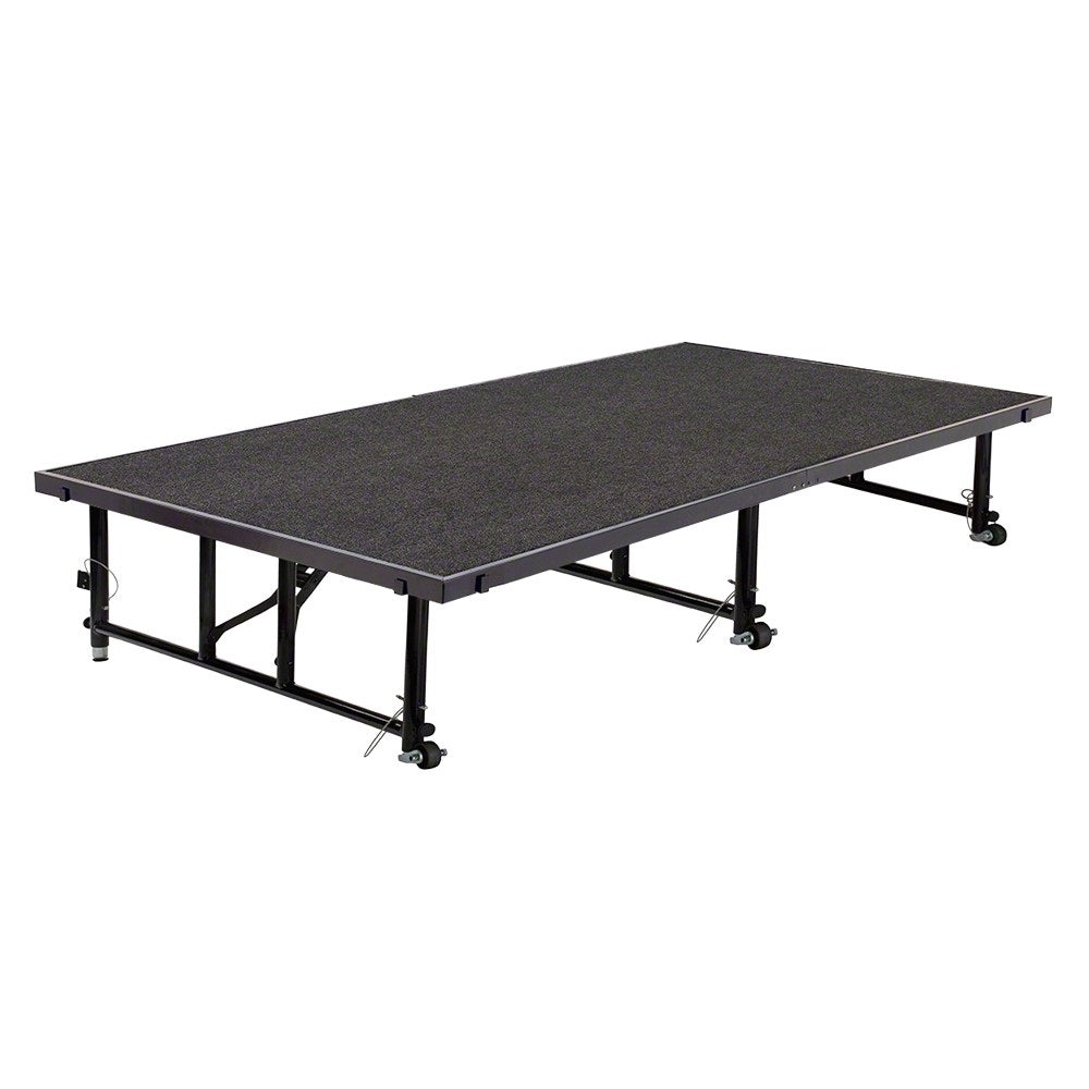 School Stage Platform 4' x 8' Feet Portable Adjustable Height 16" to 32" Model NPSHBSTF48