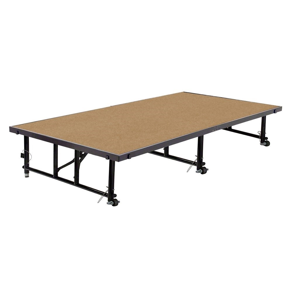 School Stage Platform 4' x 8' Feet Portable Adjustable Height 16" to 32" Model NPSHBSTF48