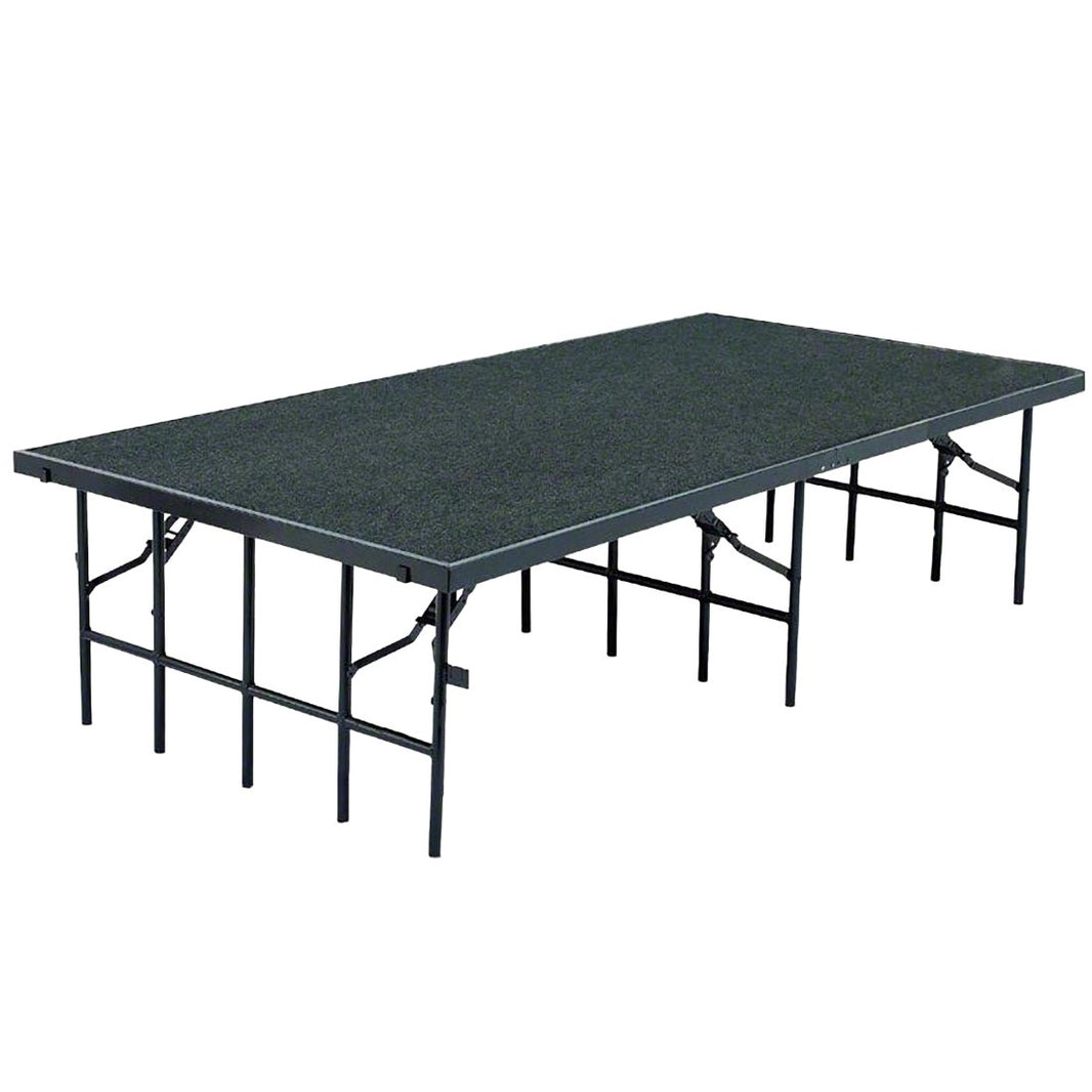 School Stage Platform 3' x 8' Feet Portable Fixed Height Model NPSHBSTT38