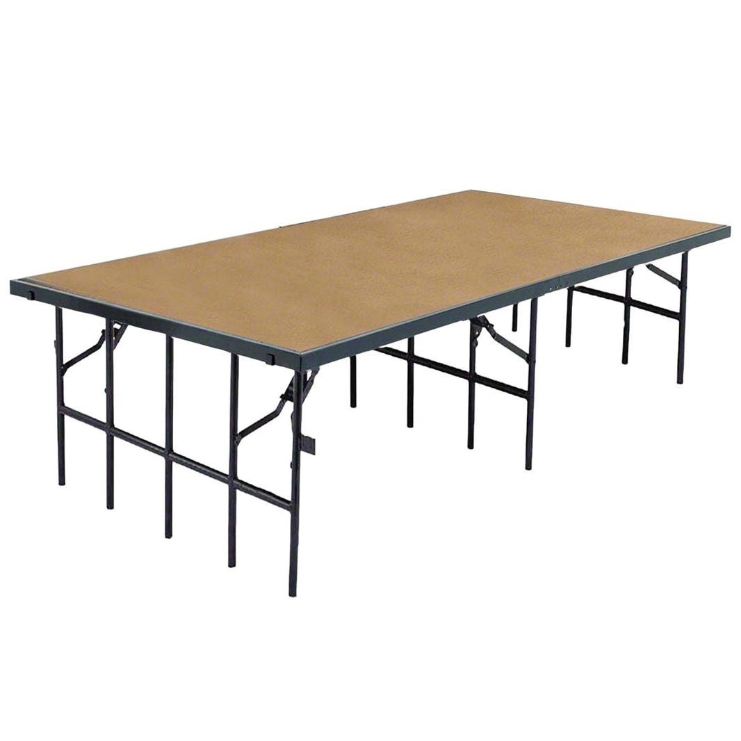 School Stage Platform 3' x 8' Feet Portable Fixed Height Model NPSHBSTT38