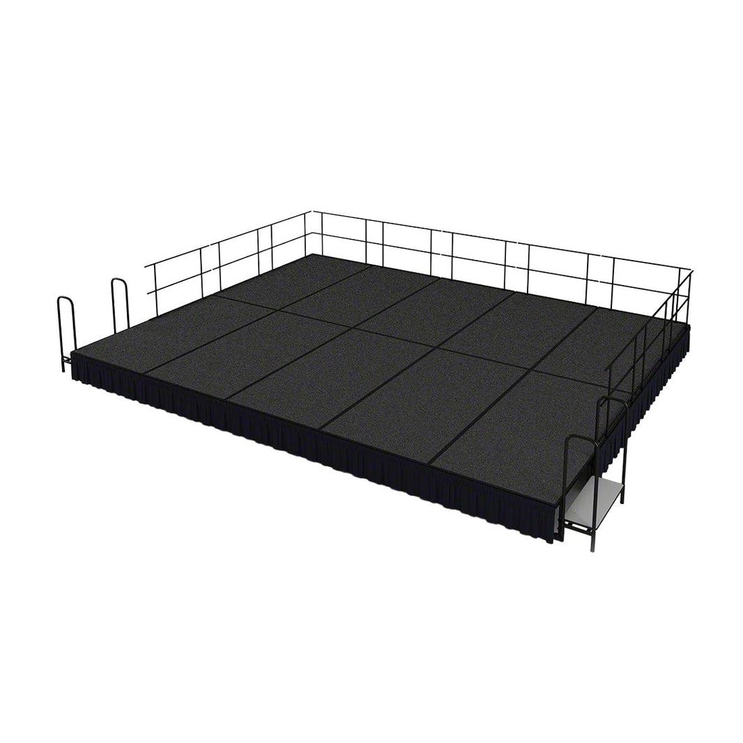 School Stage Platform 16' x 20' Feet Portable 16" Height Model NPSPSKCH162016