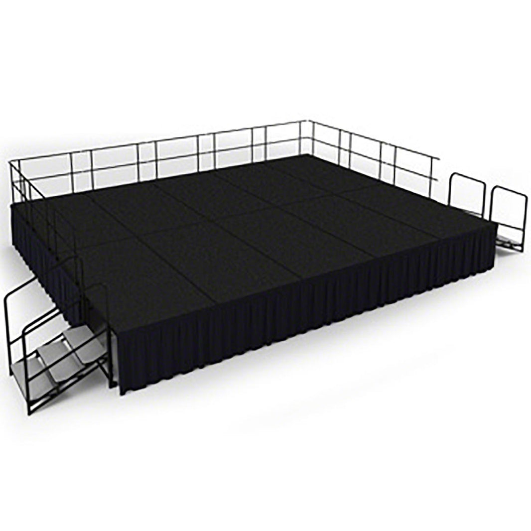 School Stage Platform 16' x 20' Feet Portable 32" Height Model NPSPSKCH162032