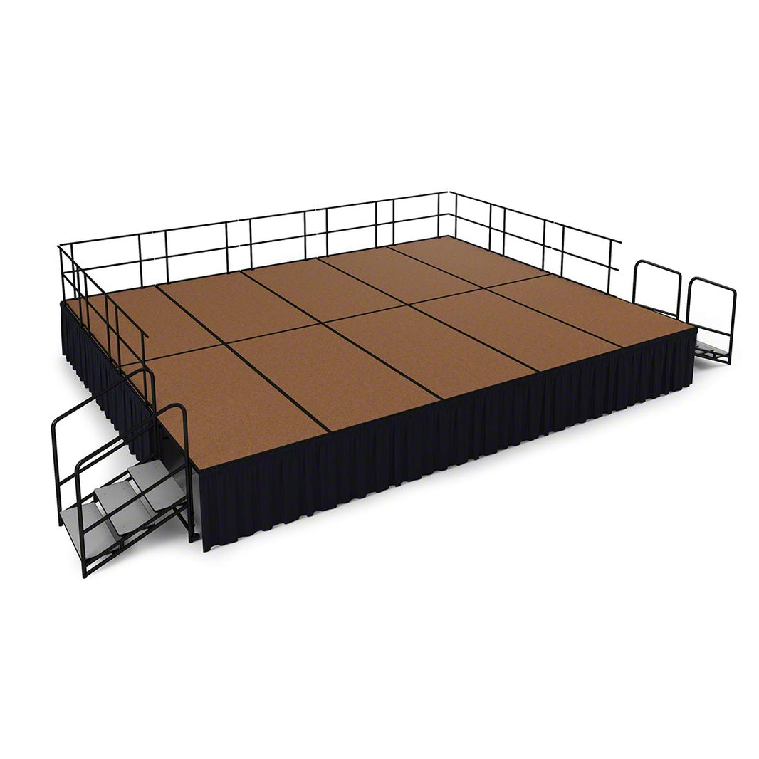 School Stage Platform 16' x 20' Feet Portable 32" Height Model NPSPSKCH162032