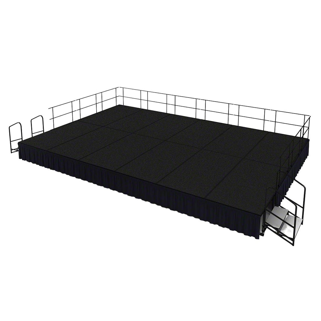 School Stage Platform 16' x 24' Feet Portable 24" Height Model NPSPSKCH162424