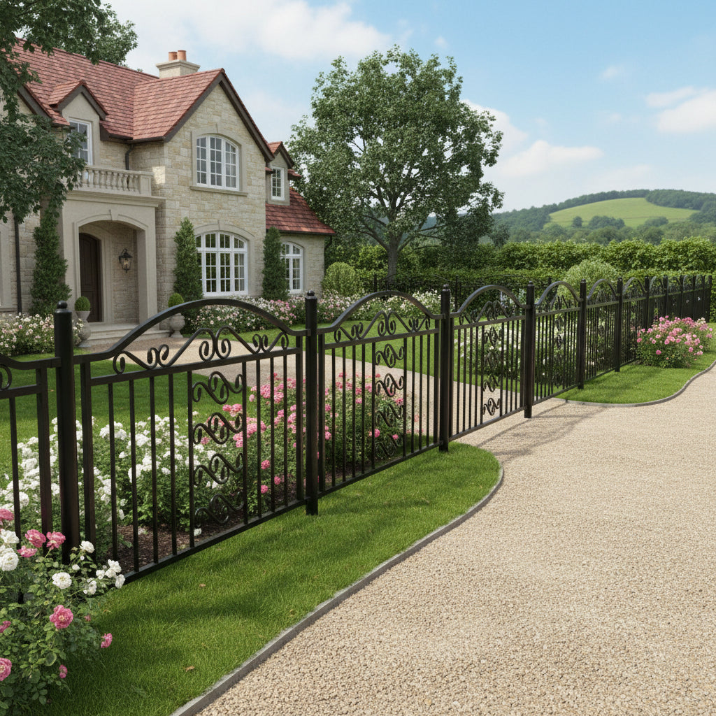 Ornamental Fence Panel - Wrought Iron Fence  Model # OFP916