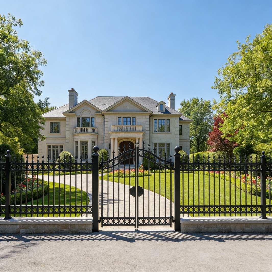 Ornamental Fence Panel - Wrought Iron Fence | Heavy Duty Metal Fence Model # OFP921