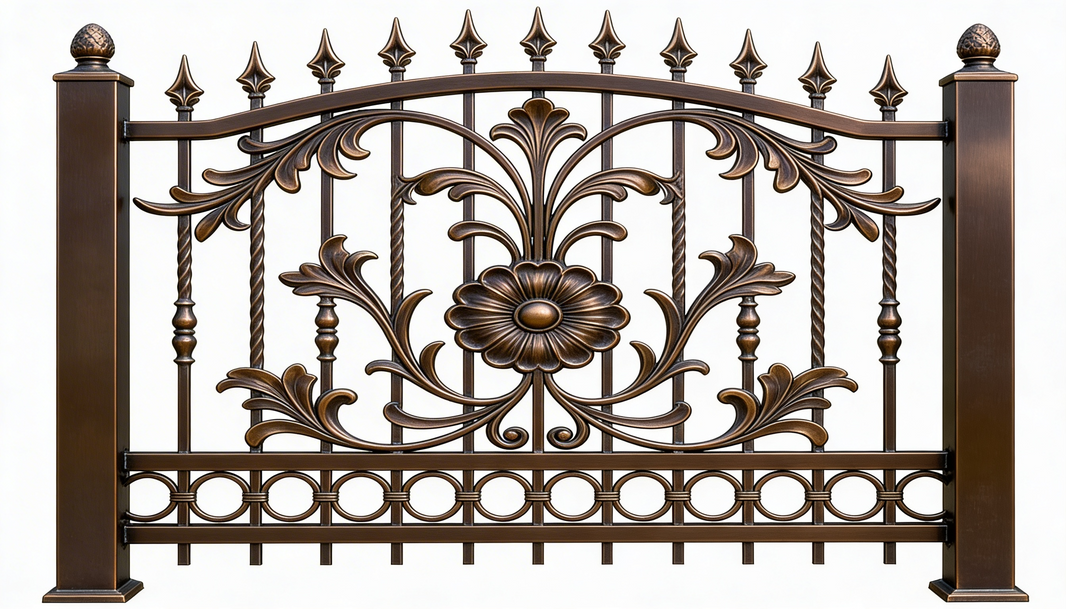 Ornamental wrought iron Fence Panels Model # OFP932