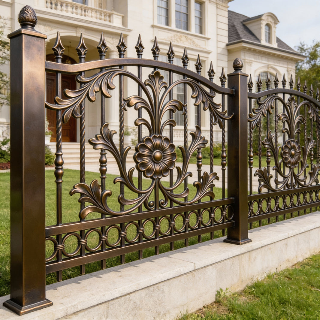 Ornamental wrought iron Fence Panels Model # OFP932